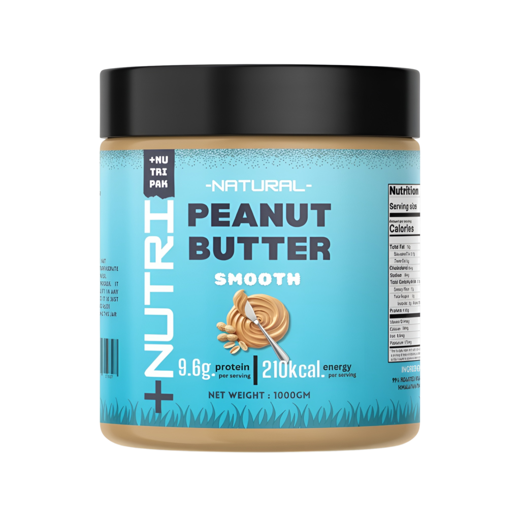 nutripak-smooth-main-1200x1200.jpg — Alt: NUTRIPAK Smooth Peanut Butter - ultra smooth & thick
