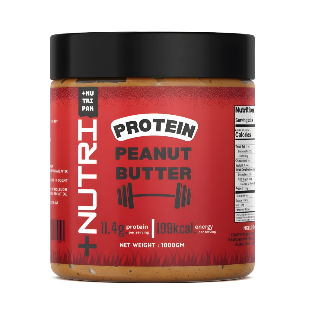 NUTRIPAK Protein Peanut Butter – pea protein, high protein, thick & creamy