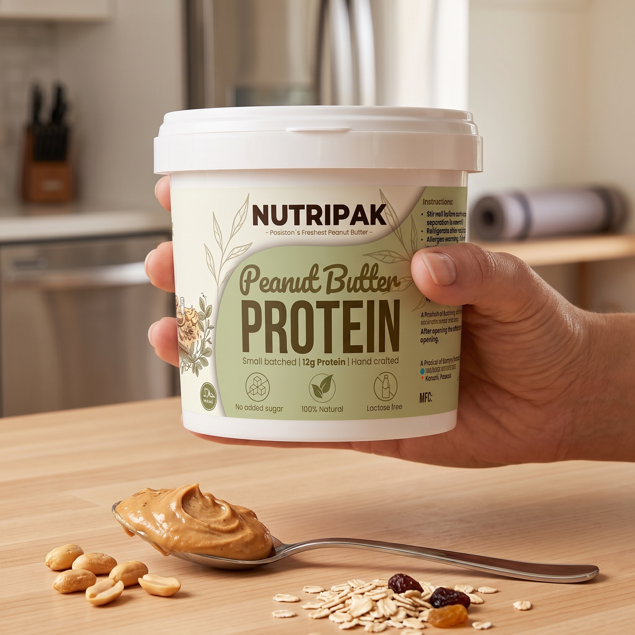 Nutripak Protein Peanut Butter 12g Protein, Lactose Free, Whey Free - Image 8