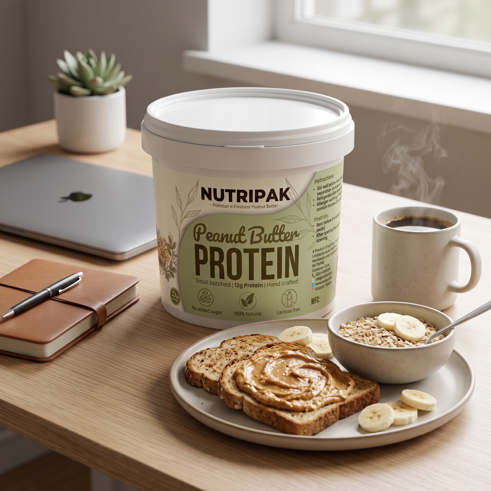 Nutripak Protein Peanut Butter 12g Protein, Lactose Free, Whey Free - Image 7